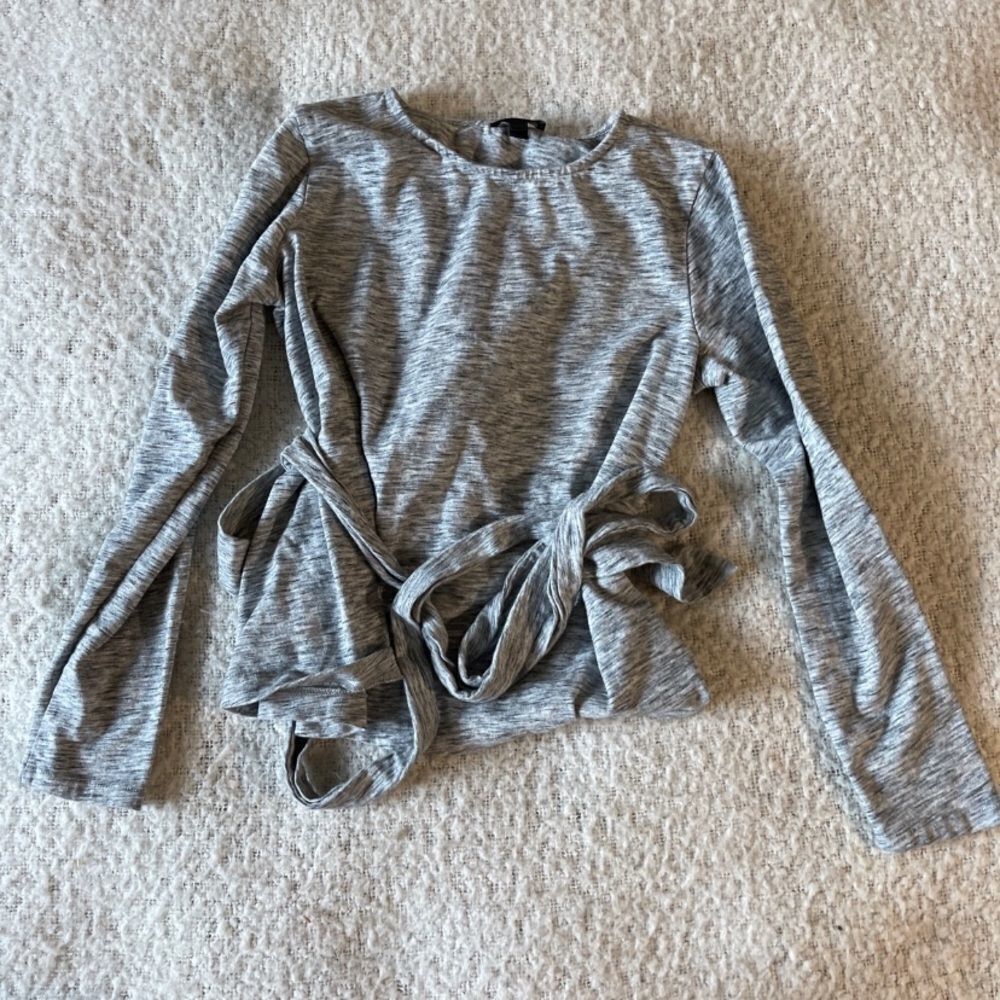 J crew large tie waist top